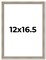 12x16.5 Classic Modern Picture Frame with UV-Resistant Acrylic & Acid Free Backing, Available in 9 Finishes - Black, Blue, Brown, Gold, Grey, Red, Silver, White, Natural